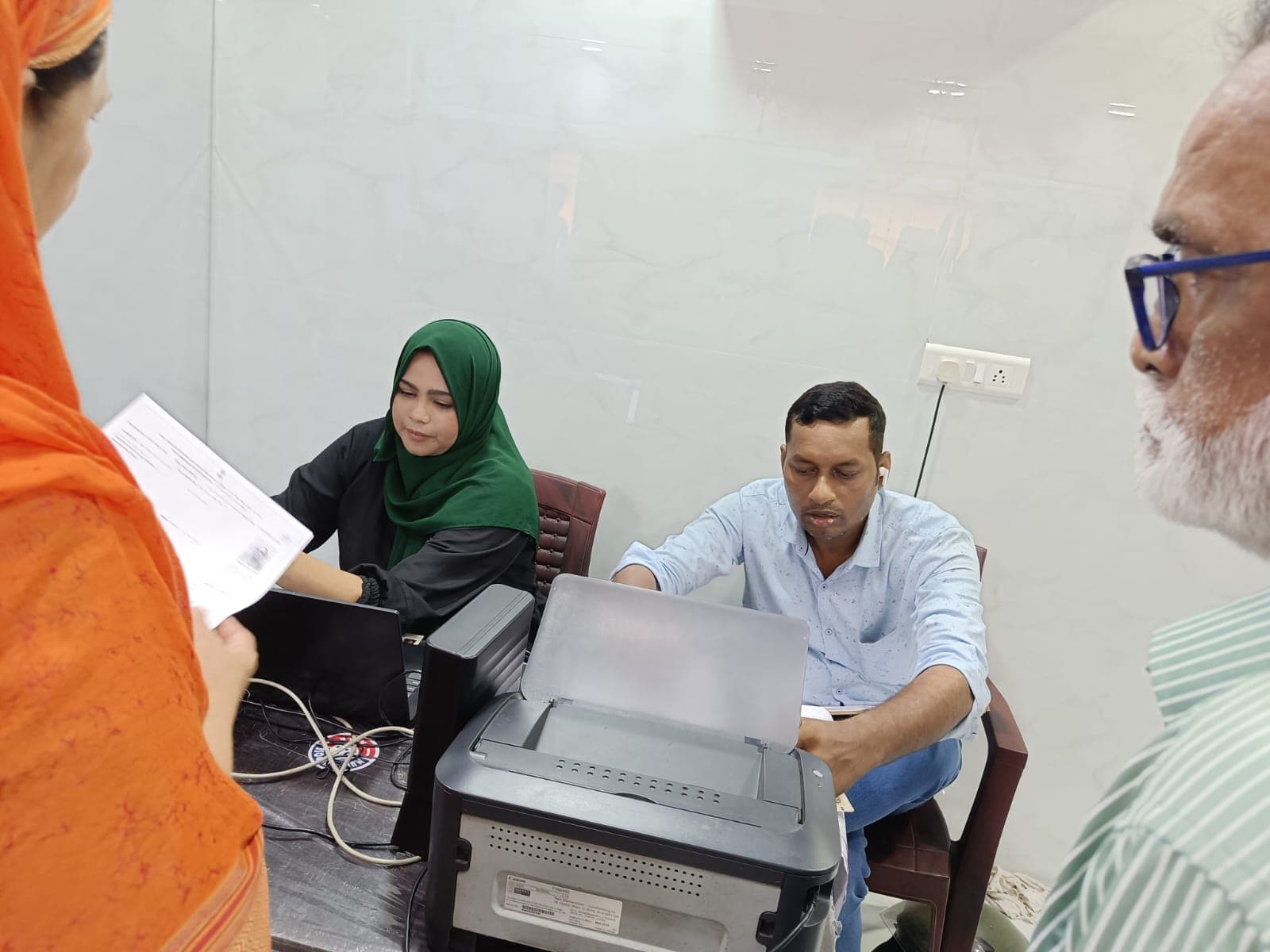 Volunteers helping in document updates